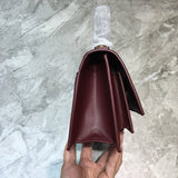 Sophisticated Premium PU Leather Handbag - Sleek Minimalist Lines | Women's Luxury Handbag #850 - back view (image 4) of designer-inspired handbag