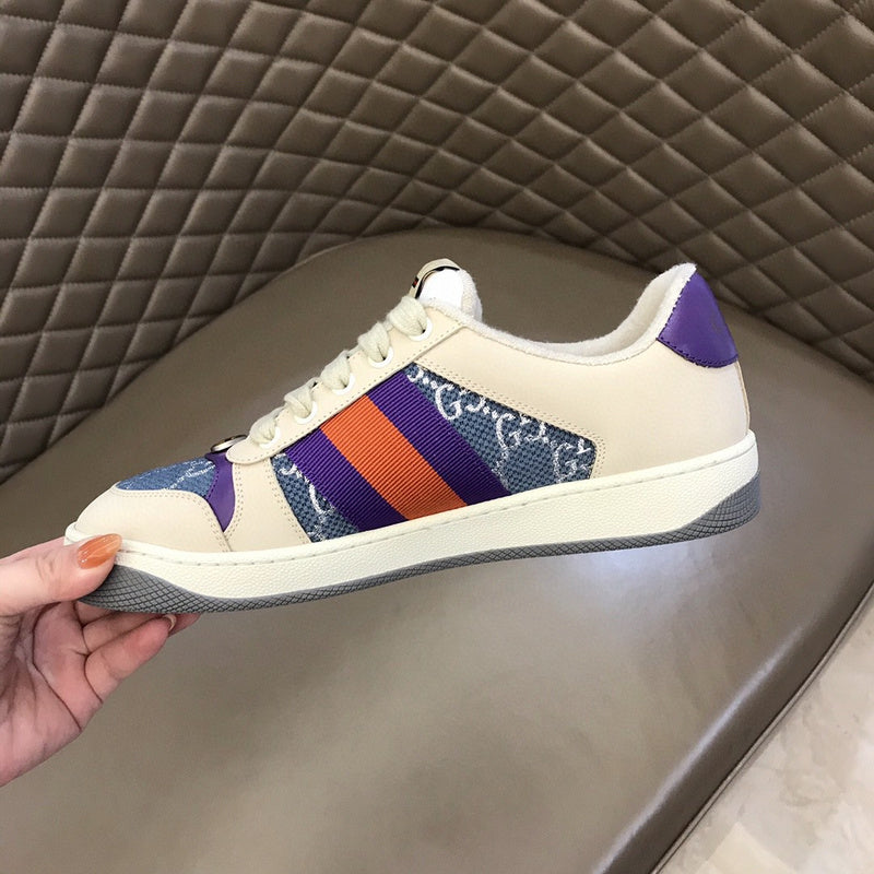 Gucci sneakers detailed view showing premium designer craftsmanship