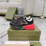 Gucci two-tone luxury sneakers view 8 minimalist modern build