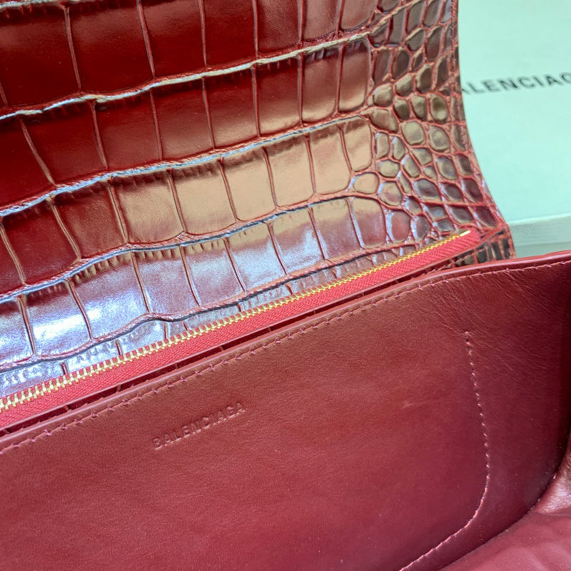 Modern Vegan Leather Handbag - Polished Finish | Women's Statement Accessory #411 - texture close-up (image 9) of designer-inspired handbag