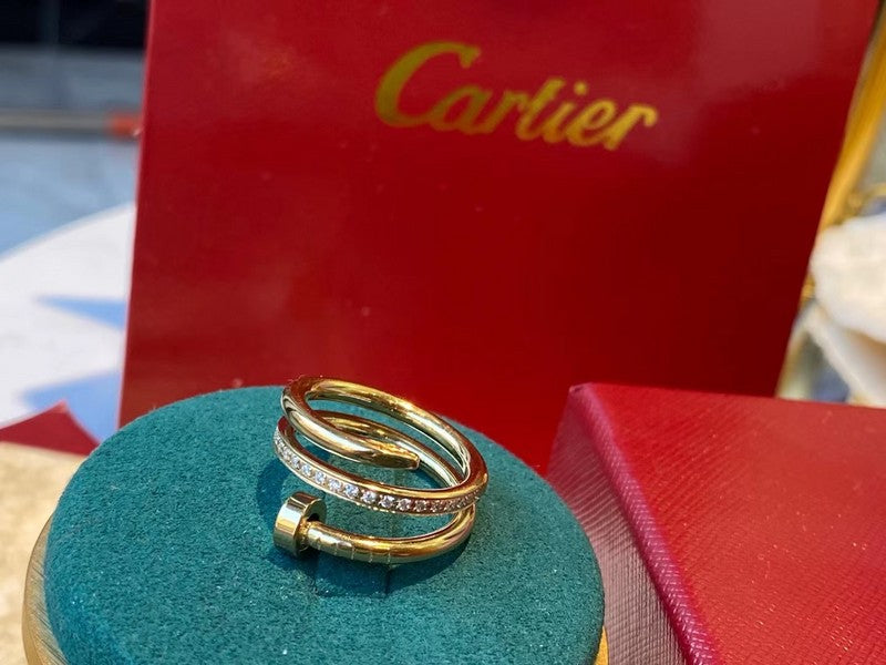 Side view of Cartier unisex jewelry piece