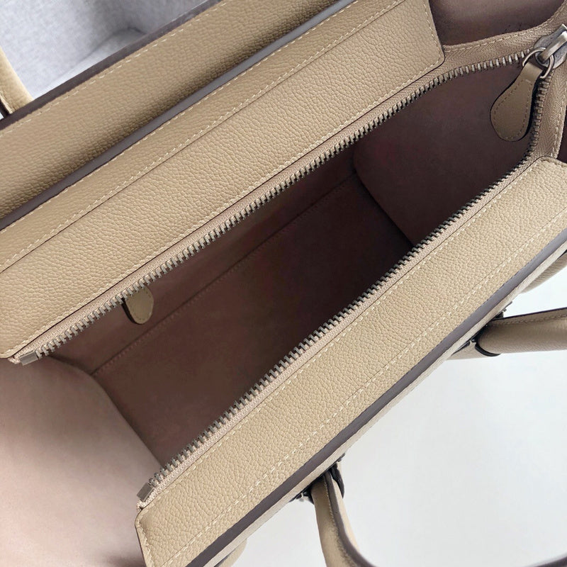 Side profile of premium classic women's handbag – women's luxury handbag