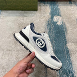 Gucci tonal black luxury sneakers view 6 premium leather build