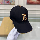 Angled view of Burberry unisex cap