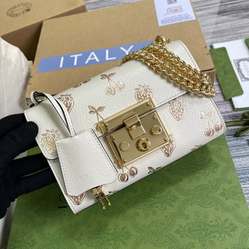 Side profile of statement polished women's handbag – women's everyday handbag