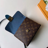 Top view of sleek structured women's handbag – women's statement bag