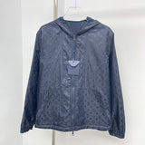 Front view of Louis Vuitton luxury clothing with tailored silhouette