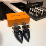 Louis Vuitton Camel Ankle Boots - Angled View