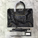 Classic Faux Leather Handbag - Everyday Elegance | Women's Everyday Carry Handbag #977 - front view (image 1) of designer-inspired handbag