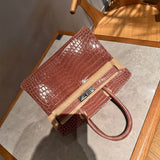 Side view of everyday-ready structured handbag
