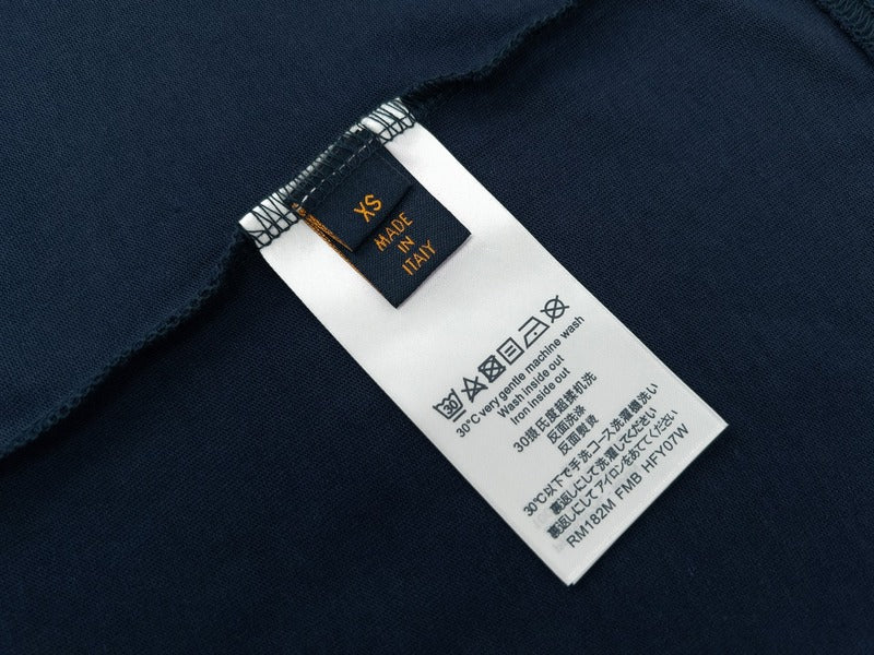 Side profile of Louis Vuitton cotton t-shirt with everyday silhouette