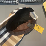 Close-up detail view of Burberry unisex cap