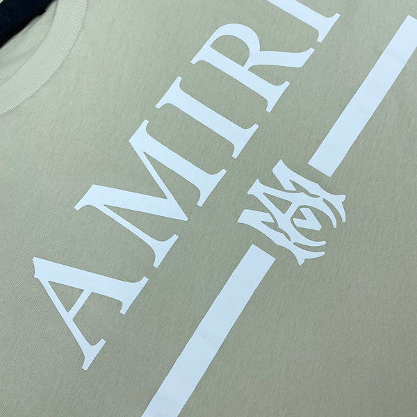 Close-up of Amiri t-shirt craftsmanship