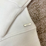 Close-up of Amiri hoodie craftsmanship