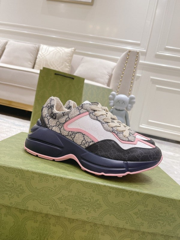 Gucci two-tone luxury sneakers view 10 sleek tonal finish