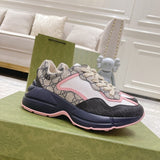 Gucci two-tone luxury sneakers view 10 sleek tonal finish