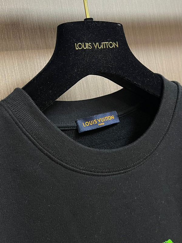 Front view of Louis Vuitton luxury clothing with relaxed-fit cut