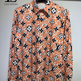 Front view of Louis Vuitton cotton t-shirt with signature branding