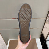 Burberry Camel Chunky Platform Sneakers - Side Profile View