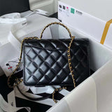 Zivas Charm Polished Finish Everyday Handbag (Premium Everyday Carry) – Detail View
