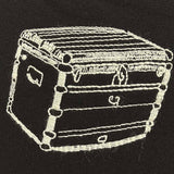 Side profile of Louis Vuitton luxury clothing with logo-detail design