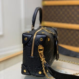 Interior view of elevated classic women's handbag – women's statement bag