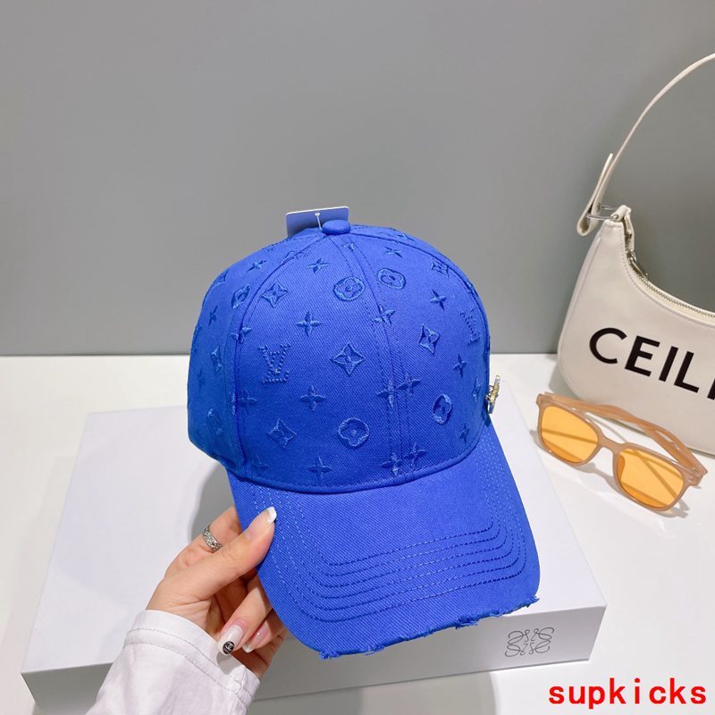 Close-up detail view of Louis Vuitton unisex cap