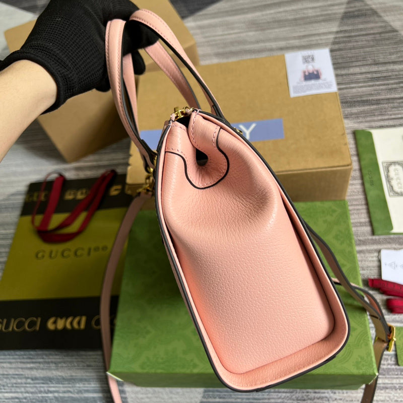 Top view of premium signature women's handbag – women's designer-style accessory