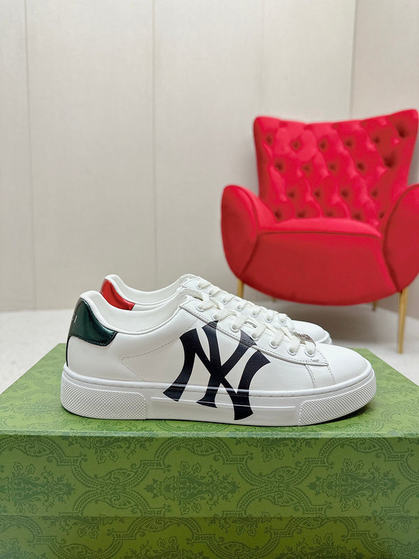 Gucci sneakers detailed view showing premium designer craftsmanship