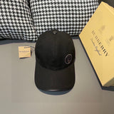 Close-up detail view of Burberry unisex cap