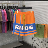 Front view of Rhude luxury clothing with relaxed-fit cut