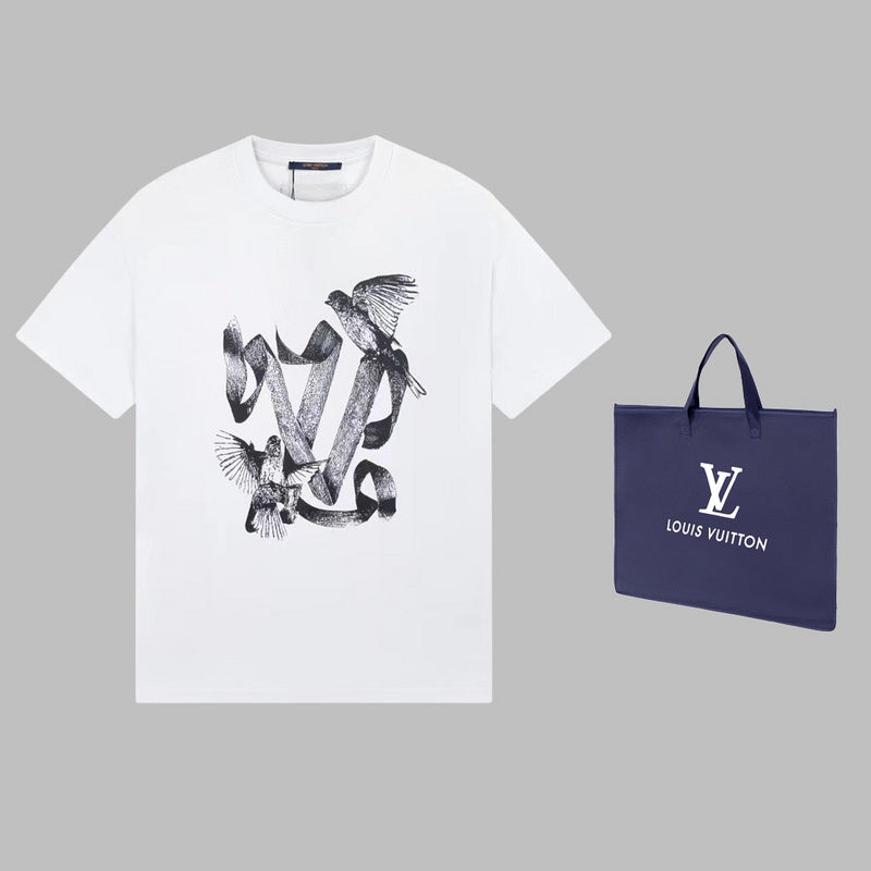 Front view of Louis Vuitton cotton t-shirt with contemporary cut