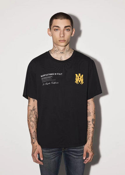 Amiri luxury t-shirt detail shot