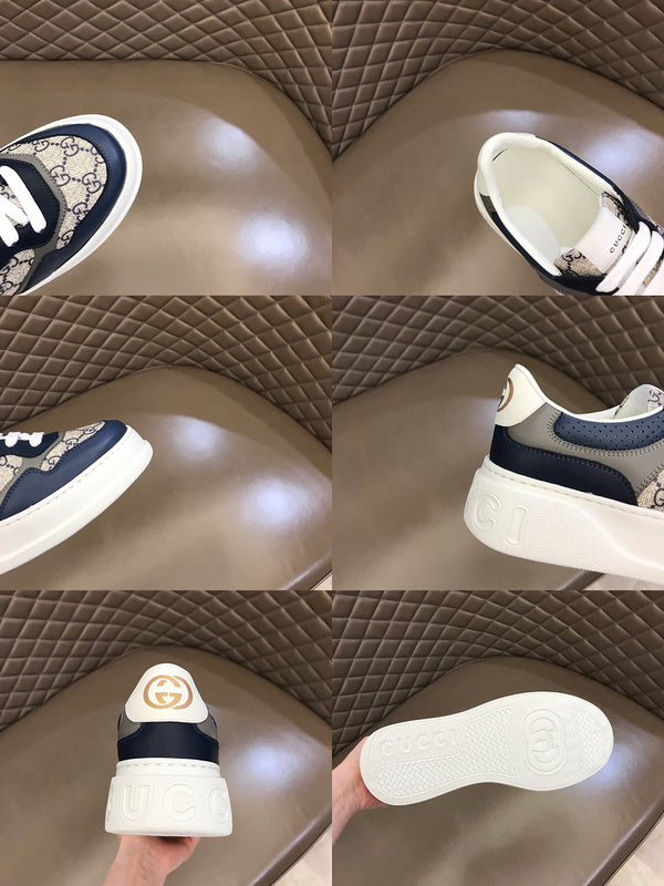 Gucci neutral cream luxury sneakers view 10 breathable knit upper