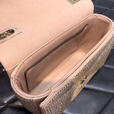 statement top-handle bag detail view showing craftsmanship