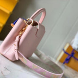 Close-up detail of modern statement women's handbag – women's luxury handbag