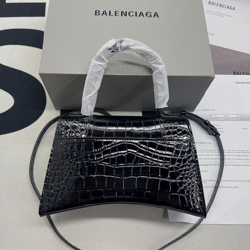 Bold Faux Leather Handbag - Modern Structured Build | Women's Designer-Inspired Purse #675 - top view (image 11) of designer-inspired handbag