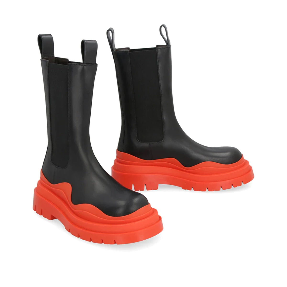 Bottega Veneta Shoes Bottega Veneta Leather Tire Boots Women Comfortable Everyday Designer Shoes