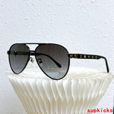 Close-up detail view of Louis Vuitton unisex sunglasses