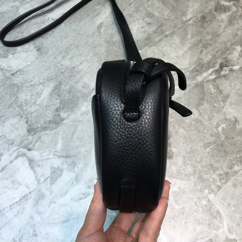 Statement Premium PU Leather Handbag - Polished Finish | Women's Everyday Carry Handbag #811 - back view (image 4) of designer-inspired handbag