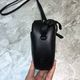Statement Premium PU Leather Handbag - Polished Finish | Women's Everyday Carry Handbag #811 - back view (image 4) of designer-inspired handbag
