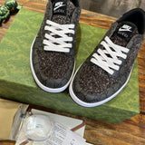 Gucci bold contrast luxury sneakers view 8 breathable knit upper