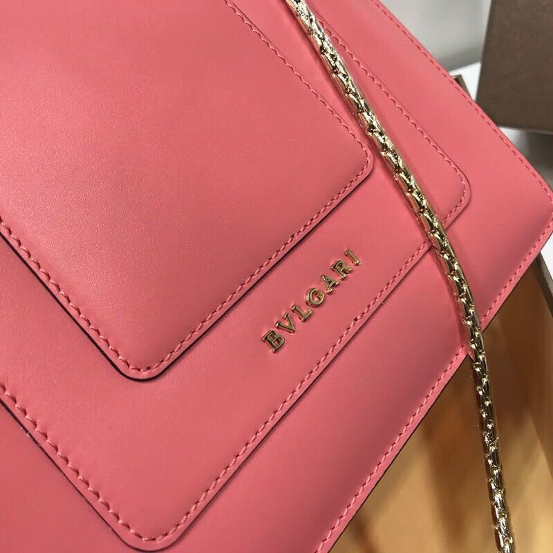 Polished Vegan Leather Handbag - Signature Hardware Accents | Women's Everyday Carry Handbag #1760 - back view (image 4) of designer-inspired handbag