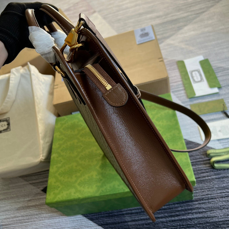 Back view of sleek everyday-luxe women's handbag – women's everyday handbag