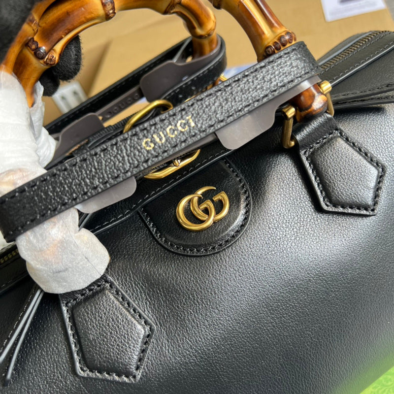 Back view of chic sleek women's handbag – women's luxury handbag