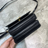 Timeless Faux Leather Handbag - Sleek Minimalist Lines | Women's Fashion Handbag #717 - hardware and detail close-up (image 5) of designer-inspired handbag