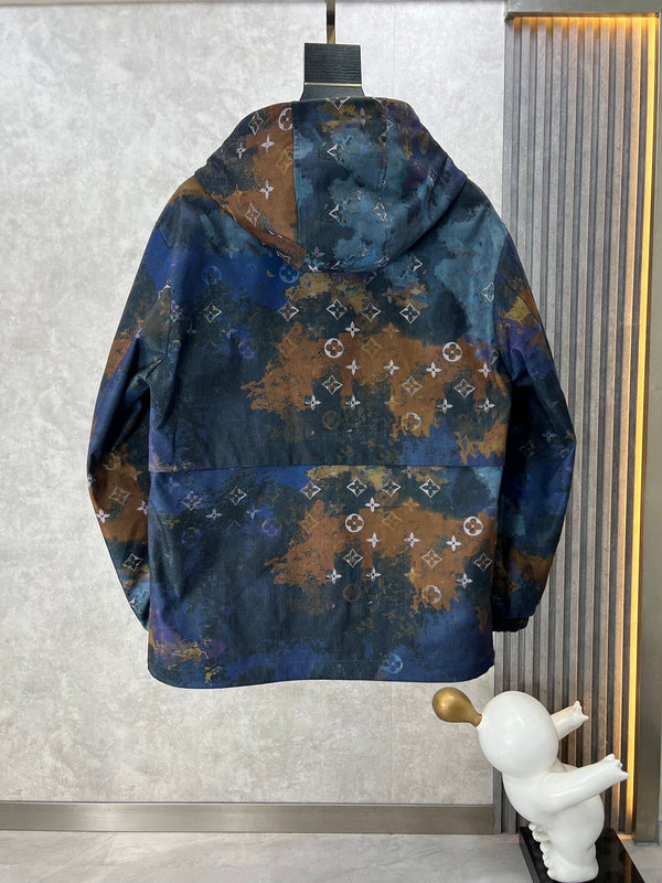 Side profile of Louis Vuitton luxury clothing with runway-inspired design
