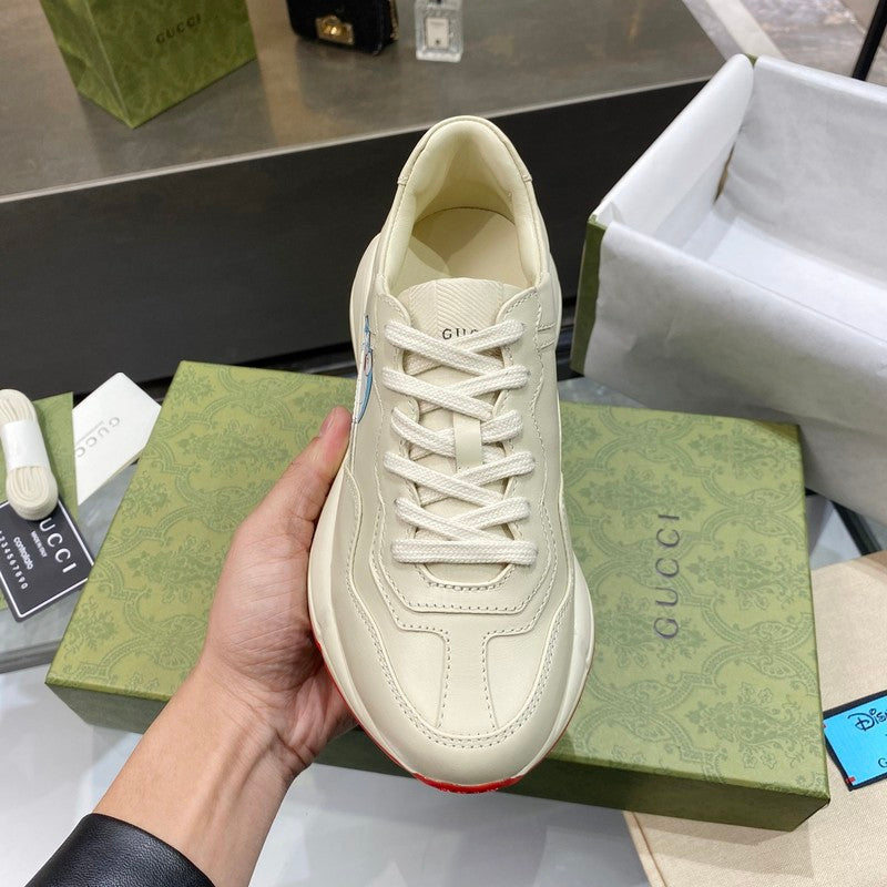 Gucci sneakers detailed view showing premium designer craftsmanship