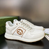 Gucci two-tone luxury sneakers view 10 signature lace-up style
