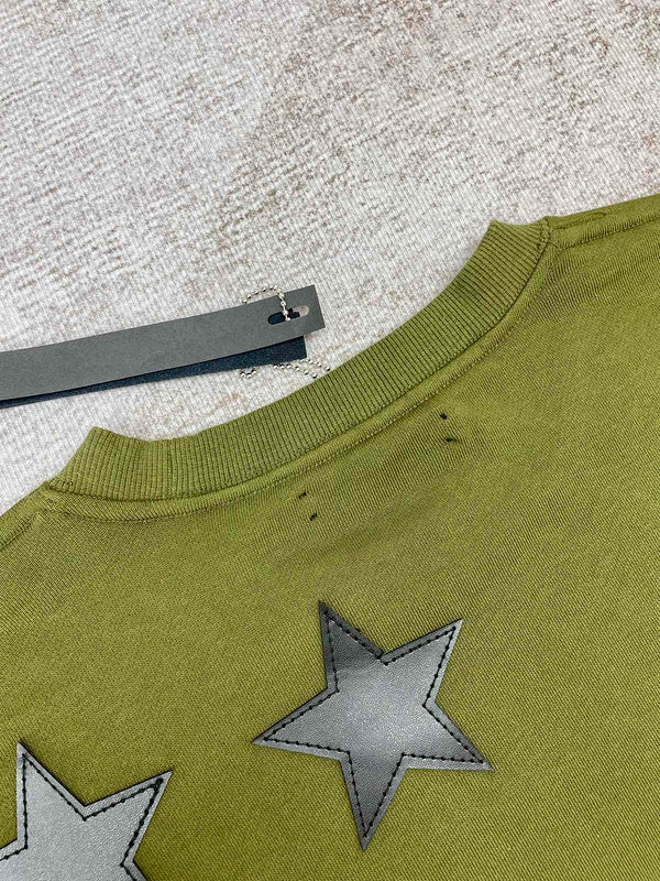 Close-up of Amiri hoodie craftsmanship